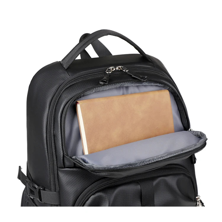 Business backpack, laptop backpack, travel bag, black, large capacity, suitable for different scenarios