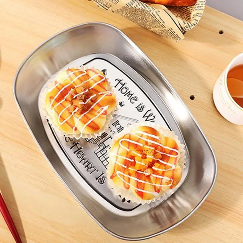 G6KF Serving Tray Dessert Tray Dinner Breads Plates Fruits Display Dishes