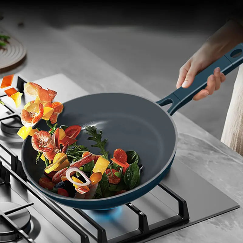 28cm Nonstick Ceramic Frying Pan Skillet Healthy Non Toxic Egg Omelet Chef's Pan Steak Skillet Kitchen Cookware Skillet