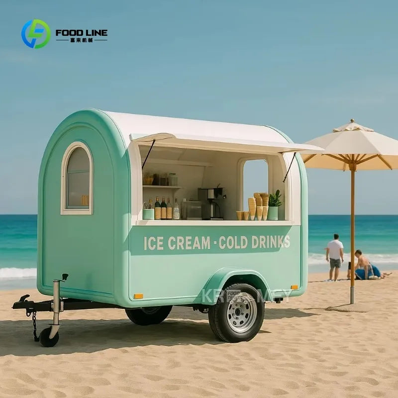 Equipment Concession Catering Truck USA Customized Food Trailer With Full restaurant Kitchen