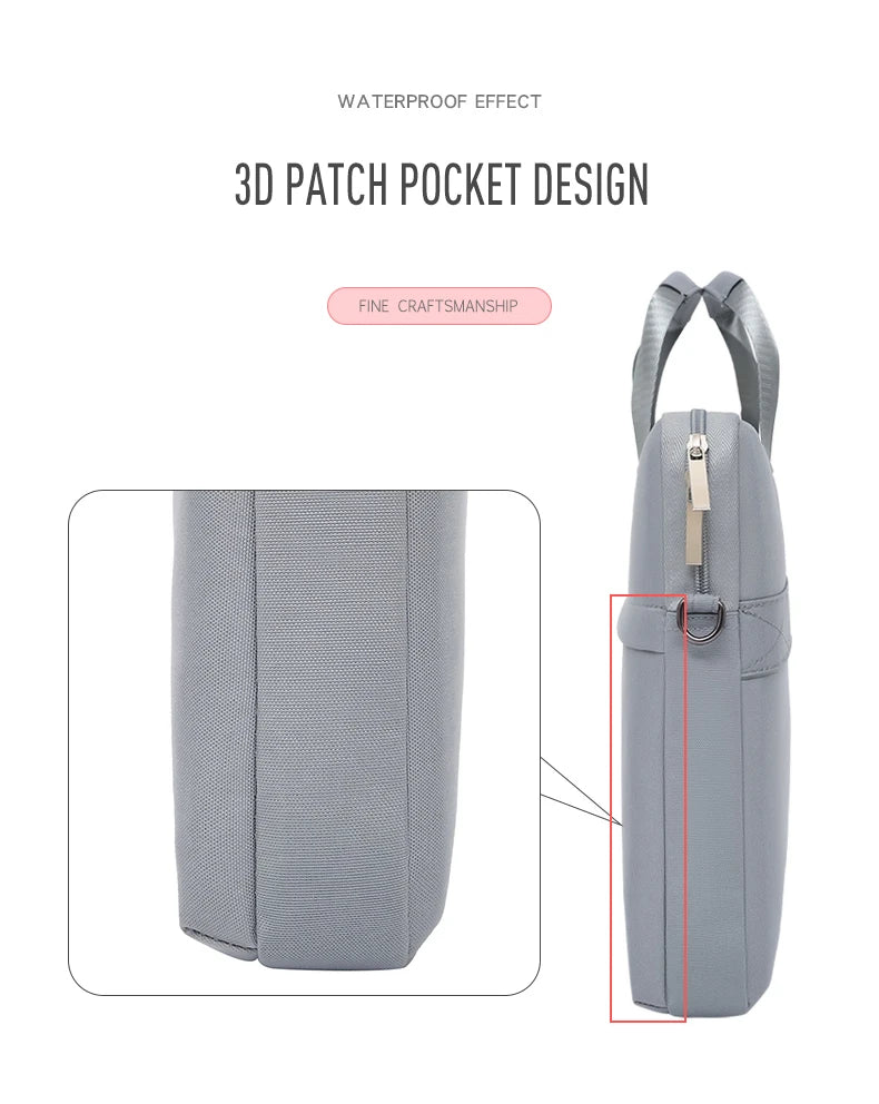 Custom Laptop Bag With Logo 13/14/15 Inch Computer Protective Case Portable Work Bag Printed Photo Name Pattern