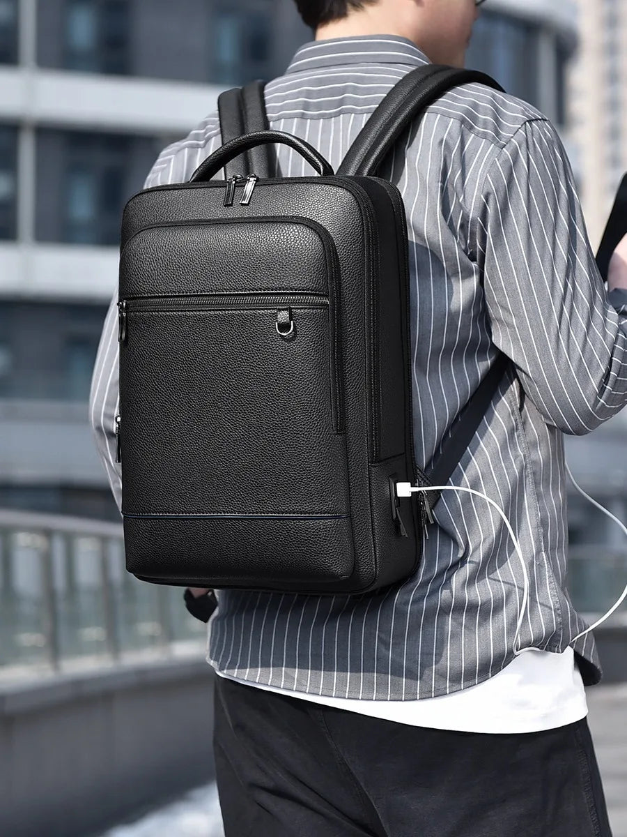 Business Backpack  ,Slim  Waterproof Travel Laptop Backpack with USB Charger Port,Anti-Theft Lightweight Work Computer Bag