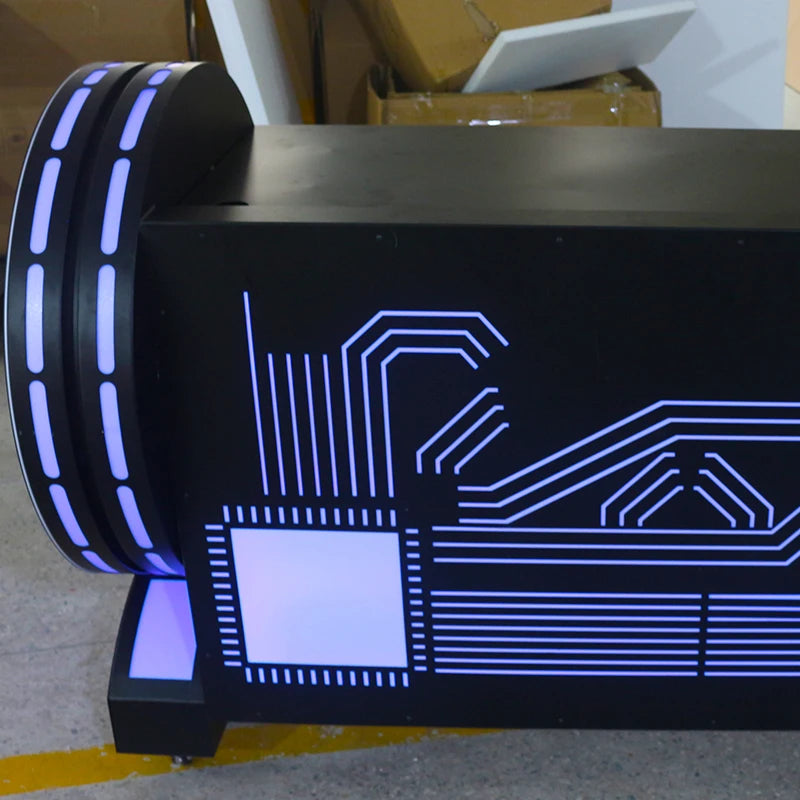 Bar LED DJ Table, Luminous Mixing Console, Nightclub Dance CD Player Stand,Movable Customization, DJ Equipment