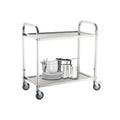 Other Restaurant and Hotel Supplies Stainless Steel Food Serving Trolley With Dining Cart Kitchen Storage Trolley