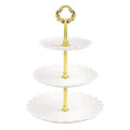 European Style Three-layer Cake Tray Multi-tier Dessert Stand Fruit Candy Plate Wedding Party Home Dessert Table Display Tools
