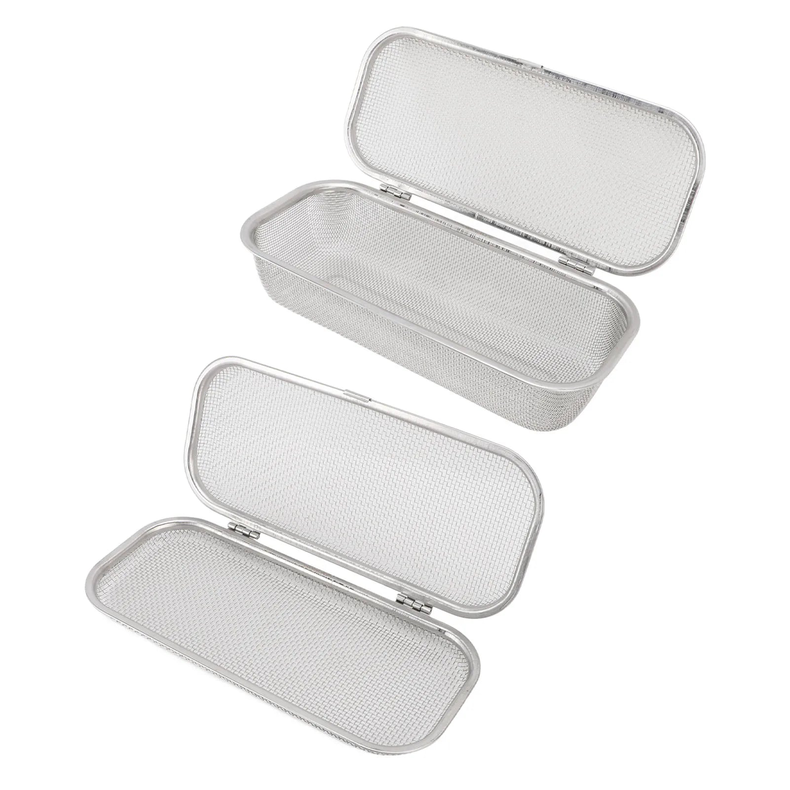 Dishwasher Basket 304 Stainless Steel Dishwasher Silverware Holder Mesh Drain Safe Multifunctional Rectangular for Small Items