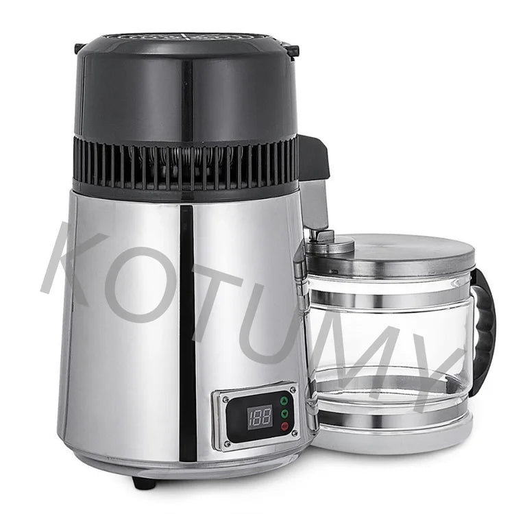 SC-3 Stainless Steel Bright Silver Distilled Water Machine With Temperature Control Pure Water Distiller 4L Dental Distilled Wat