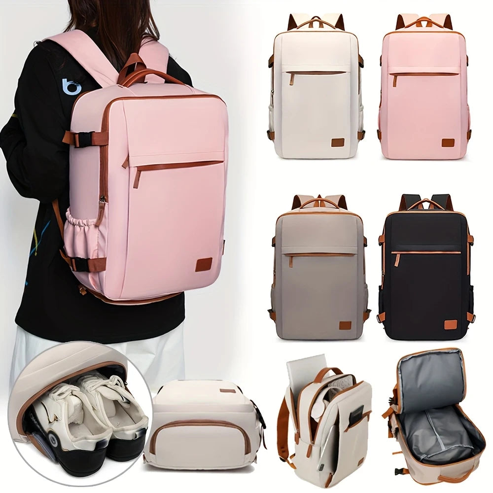 Business Travel Backpack, High-End Thickened Backpack, Shock-Resistant, Large Capacity, Lightweight, Business Travel Luggage Bag