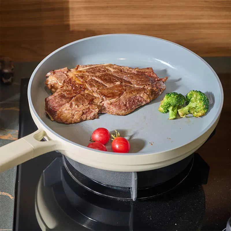 28cm Nonstick Ceramic Frying Pan Skillet Healthy Non Toxic Egg Omelet Chef's Pan Steak Skillet Kitchen Cookware Skillet