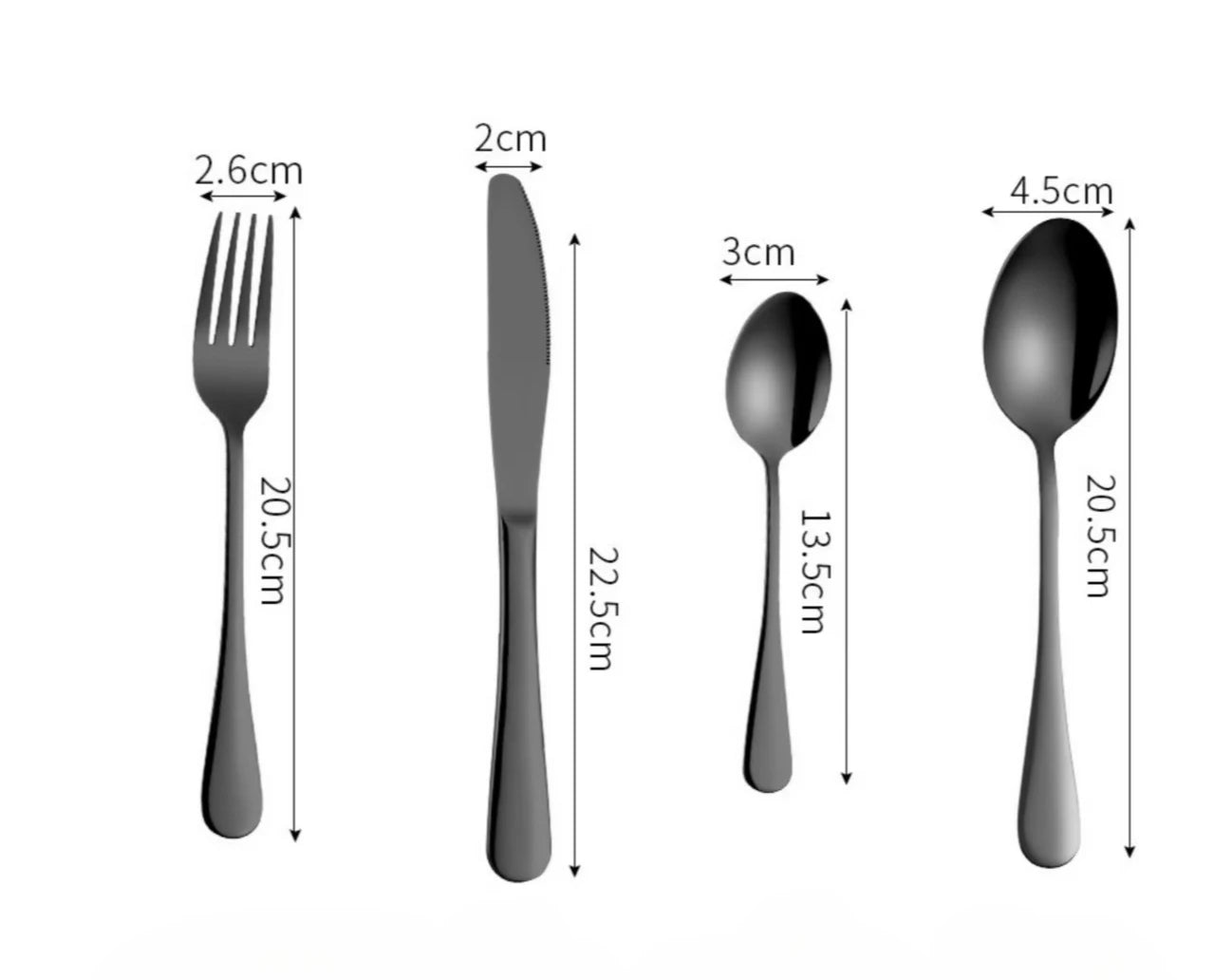 24 Piece Silverware Flatware Cutlery Set,tainless Steel Utensils Service for 6,Includes Forks Spoons Knives , Dishwasher Safe
