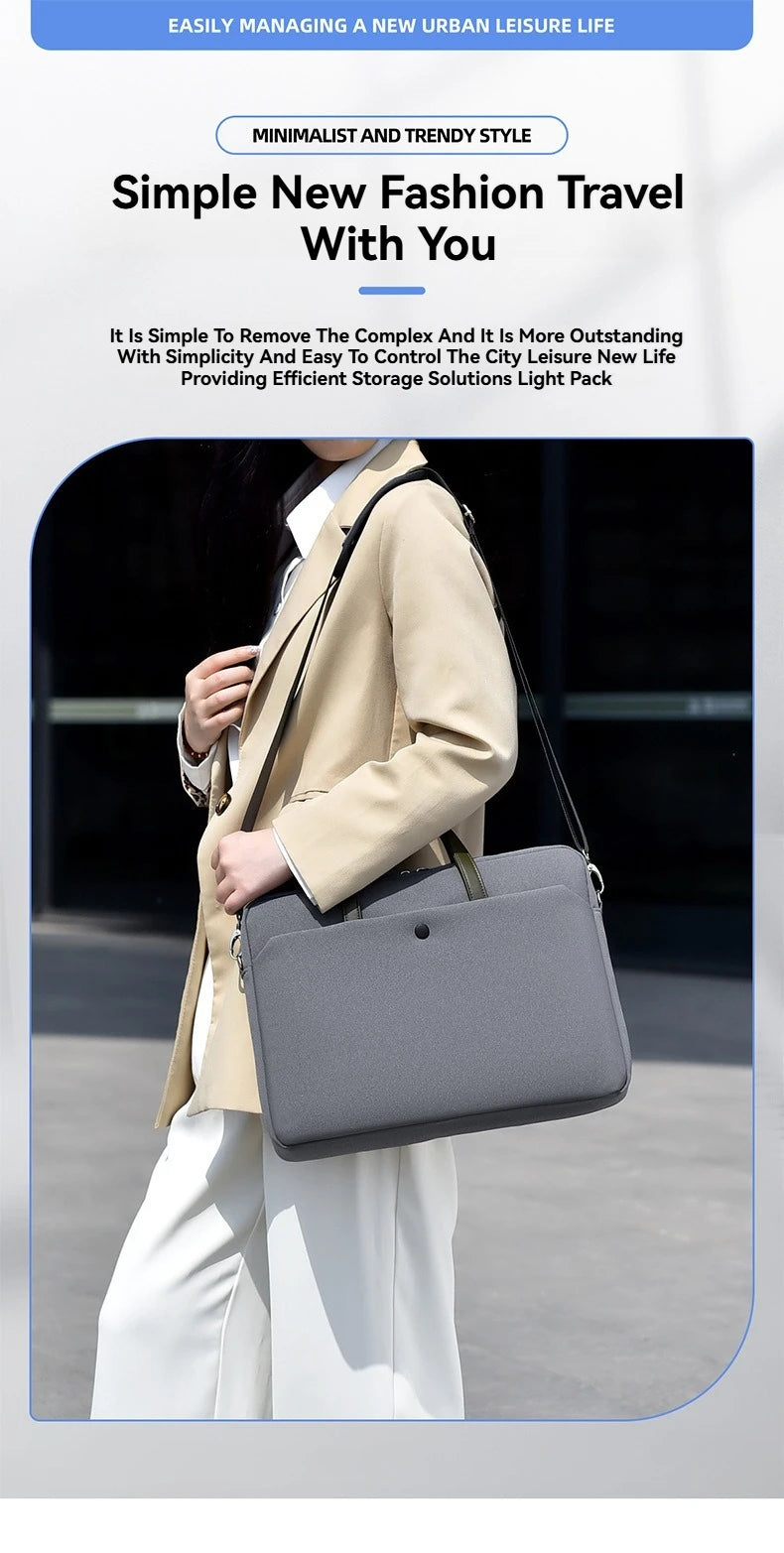 Laptop Bag For Macbook Air Pro 13 16 Case Xiaomi Lenovo Dell HP 13.3 14 15.6 17.3 Inch Notebook Case Shoulder HandBag Briefcases