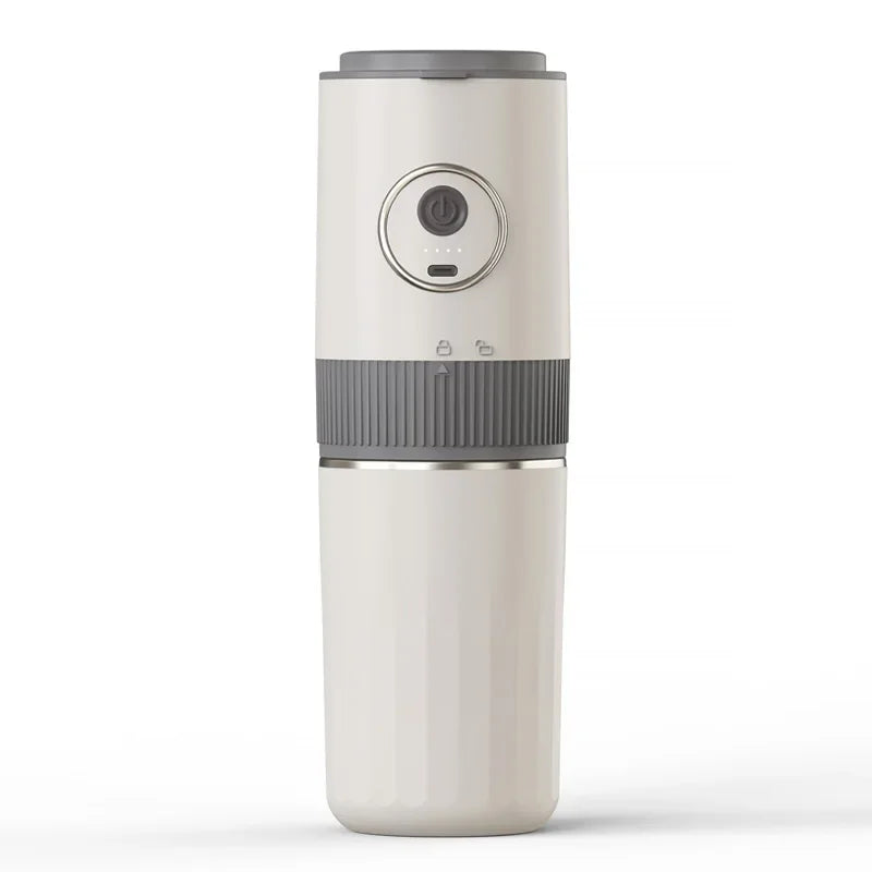 2-in-1 Portable Wireless Outdoor Camping Coffee Machine - Bean Grinding & Hand Brewing Portable Coffee Maker