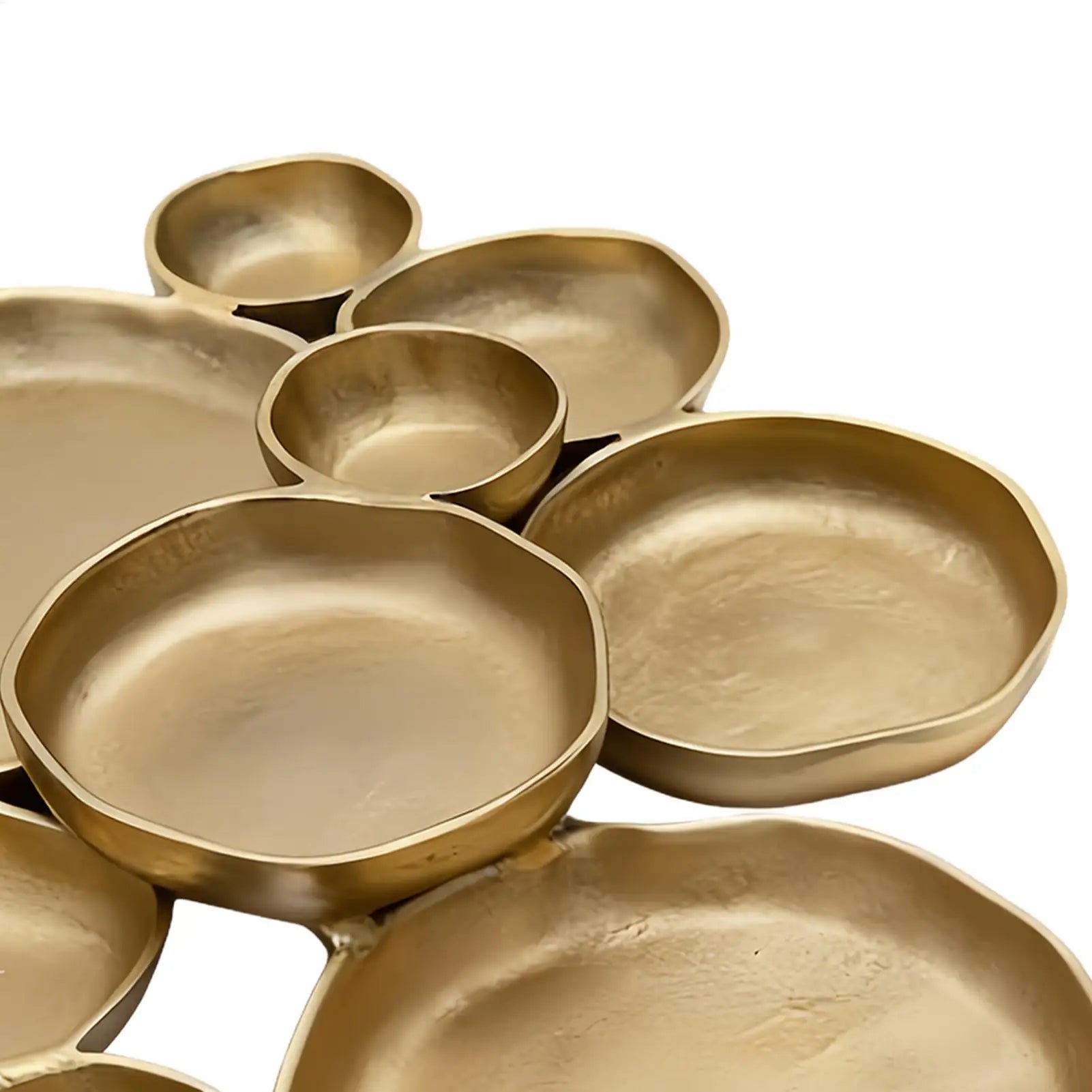 Cluster Serving Bowls 9-Grid Plate Decorative Dessert Plate Multi Bowl Platter With Compartments For Fruit Candy Meals