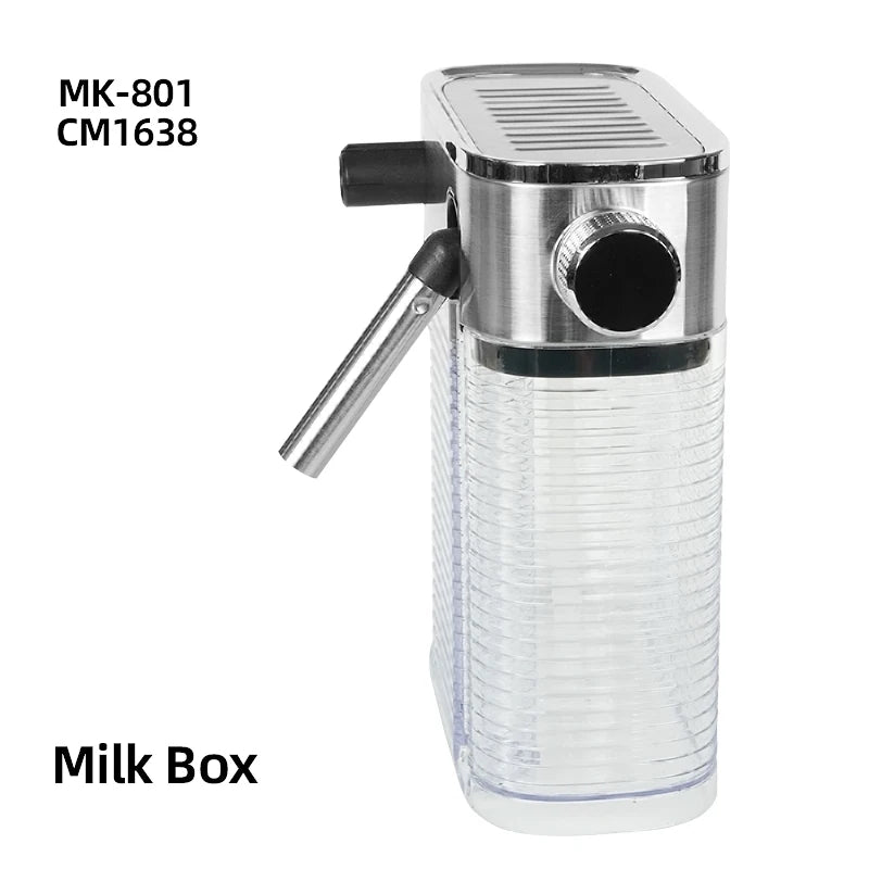 Coffee Machine Parts - Automatic Milk Box Compatible with CM1638, MK-801 Milk Frother, 0.7L Capacity Cafelffe