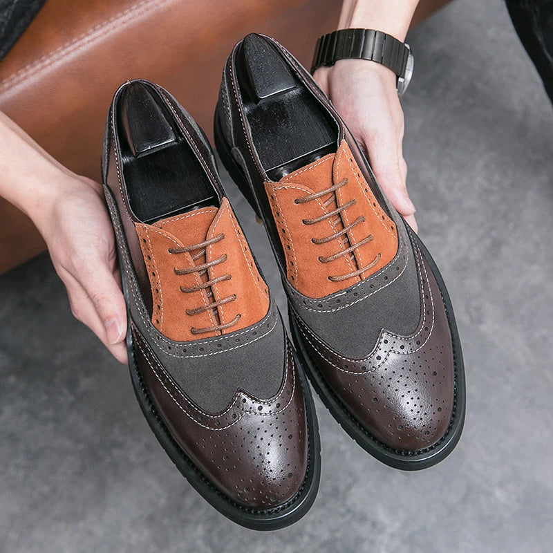 Classic Brand Men's Genuine Leather Shoes Men's Business Shoes High-end Banquet Men's Dress Shoes Versatile Men's Casual Shoes