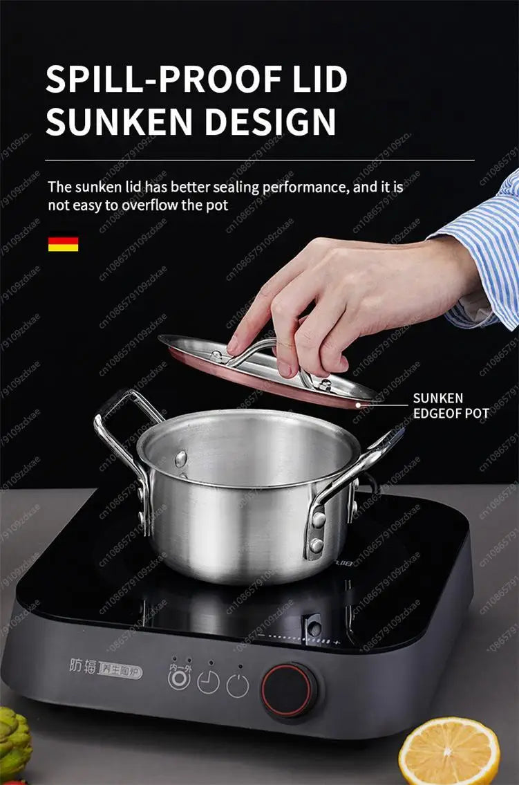 Cast Aluminum Cookware Set of 7 Piece Cooking Pot Set Non Stick Home Kitchen Cookware Aluminum