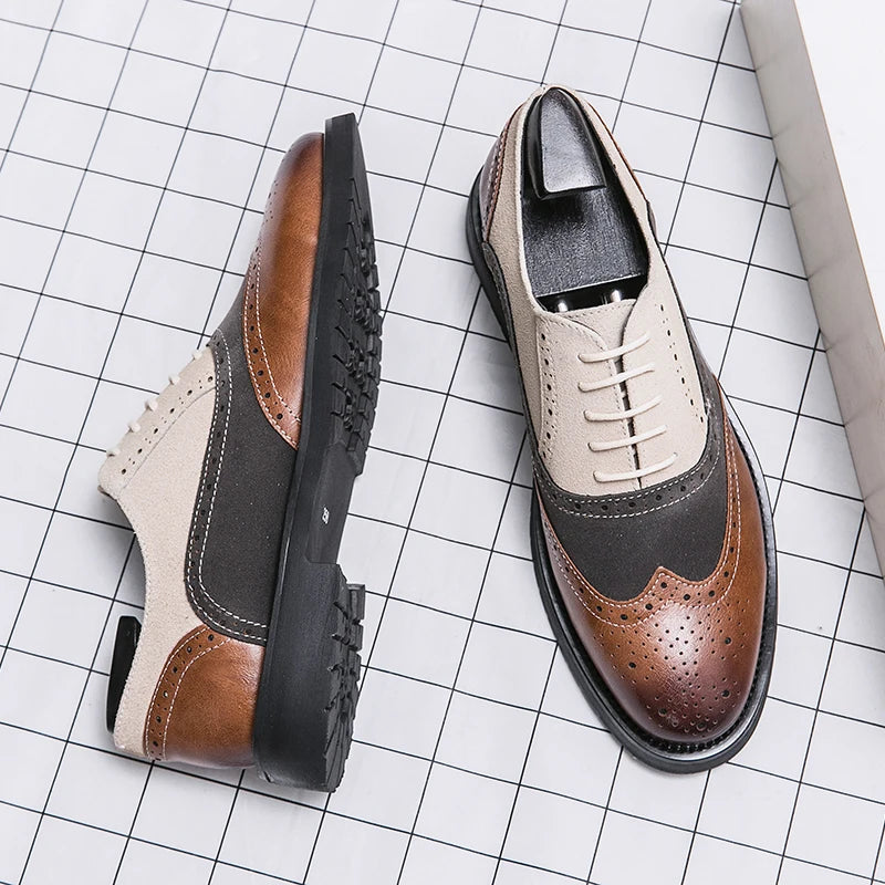 Classic Brand Men's Genuine Leather Shoes Men's Business Shoes High-end Banquet Men's Dress Shoes Versatile Men's Casual Shoes