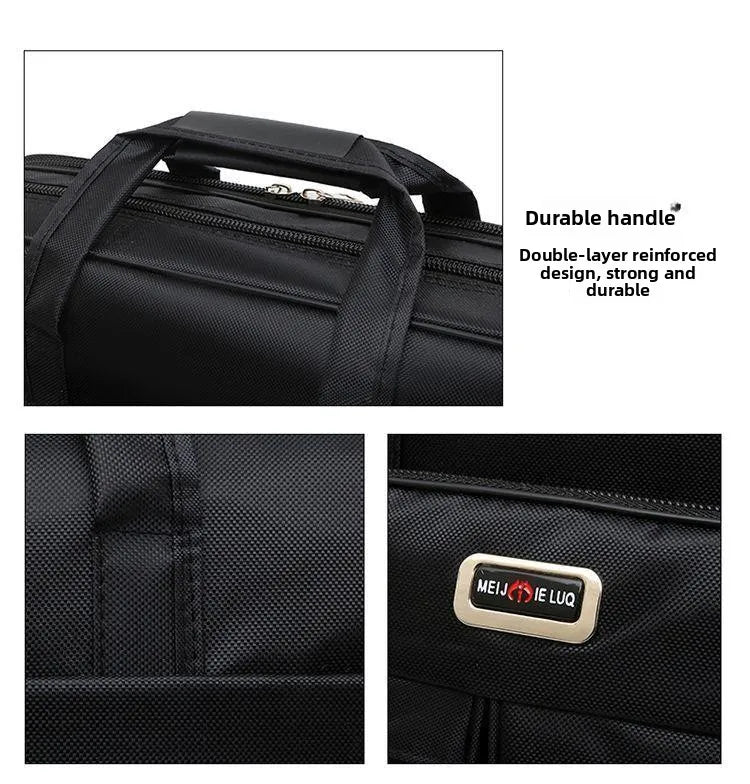 Casual Oxford Cloth Men's Shoulder Crossbody Bag Large Capacity Business Travel Handbag Leisure Sports Bag Stylish Durable