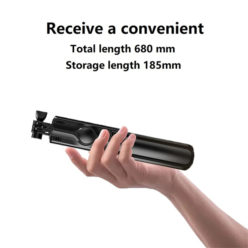 MEUYAG 2025 new Expandable Portable Tripod Selfie Stick With Remote With Detachable BT Wireless Remote Compatible for iPhone