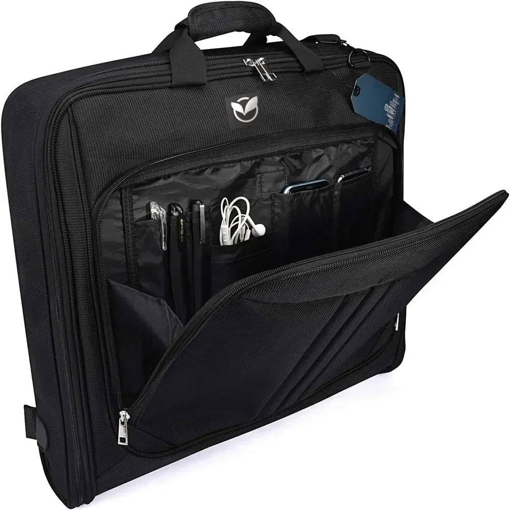 DUTRIEUX Men's Business Travel Bag One Shoulder Short Business Trip Clothing Bag Large Suit Bag Waterproof Travel Bag Handbag