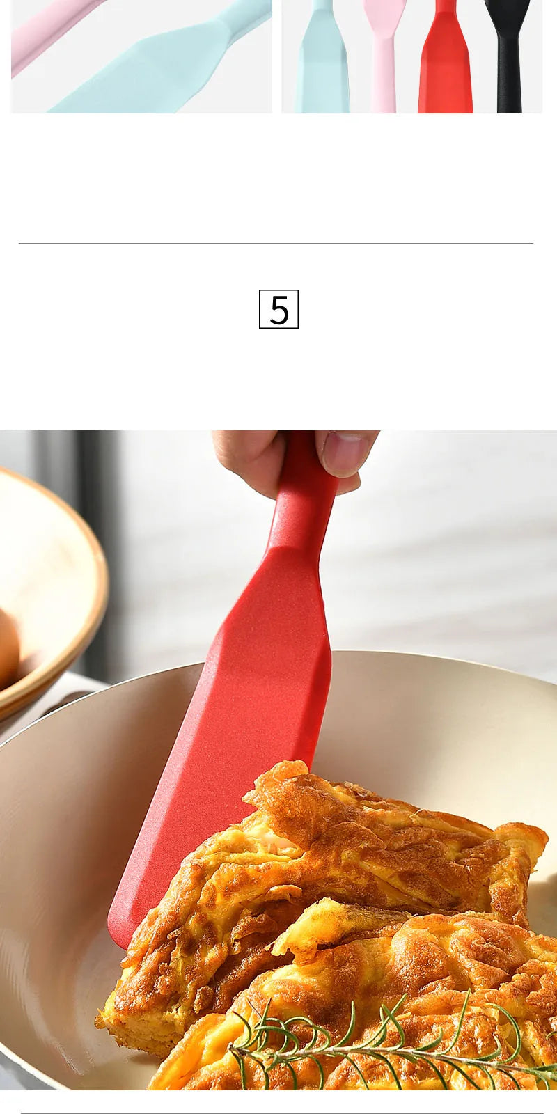 Silicone Frying Spatula Cooking Spatula Steak Spatula Kitchen Non Stick Surface Kitchen Pancakes Fried Eggs