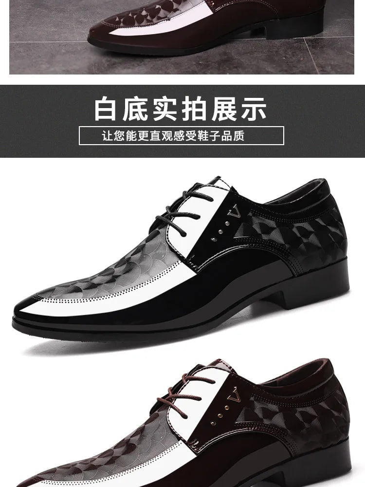 Designer Leather Shoes for Men Business Dress Shoes Versatile Wedding Shoes Men Shoe Classic Loafers Men Zapatos Para Hombres