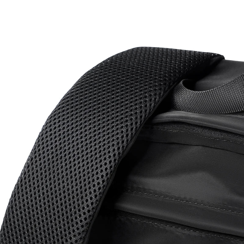 Men's casual business backpack, large capacity computer bag, waterproof fabric, suitable for daily commuting, school, travel