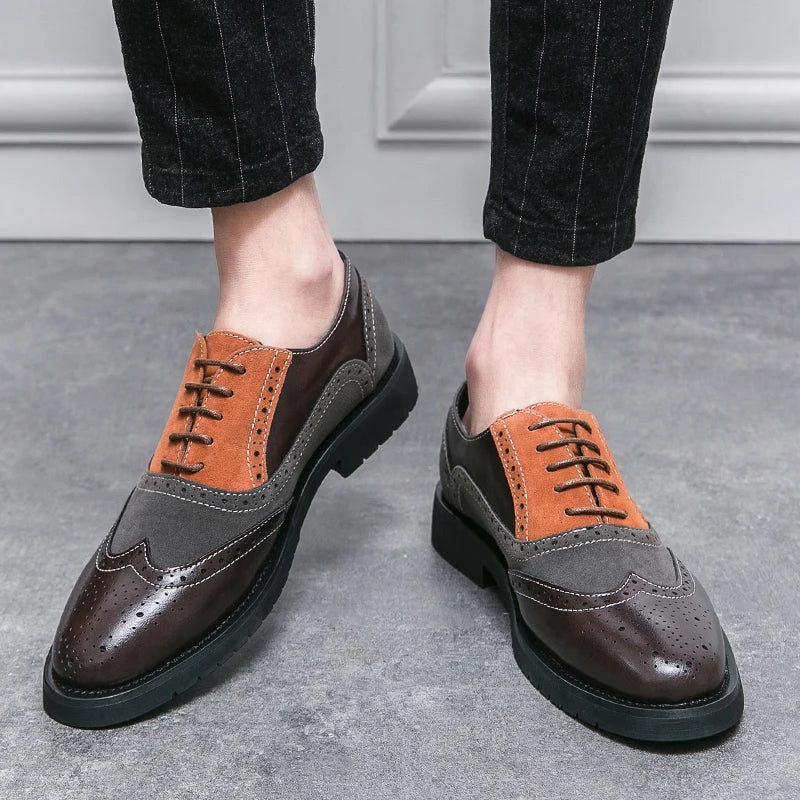 Classic Brand Men's Genuine Leather Shoes Men's Business Shoes High-end Banquet Men's Dress Shoes Versatile Men's Casual Shoes