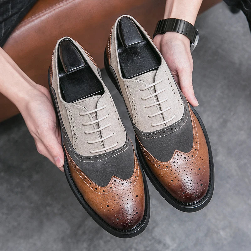 Classic Brand Men's Genuine Leather Shoes Men's Business Shoes High-end Banquet Men's Dress Shoes Versatile Men's Casual Shoes