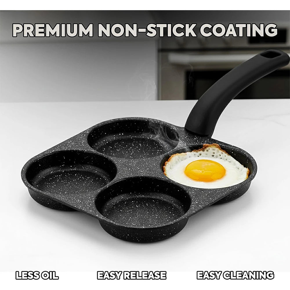 Egg Pan Nonstick and Egg Frying Pan Versatile Breakfast Skillet for Eggs Pancakes Plett with Gas Stove and Induction Cooktop