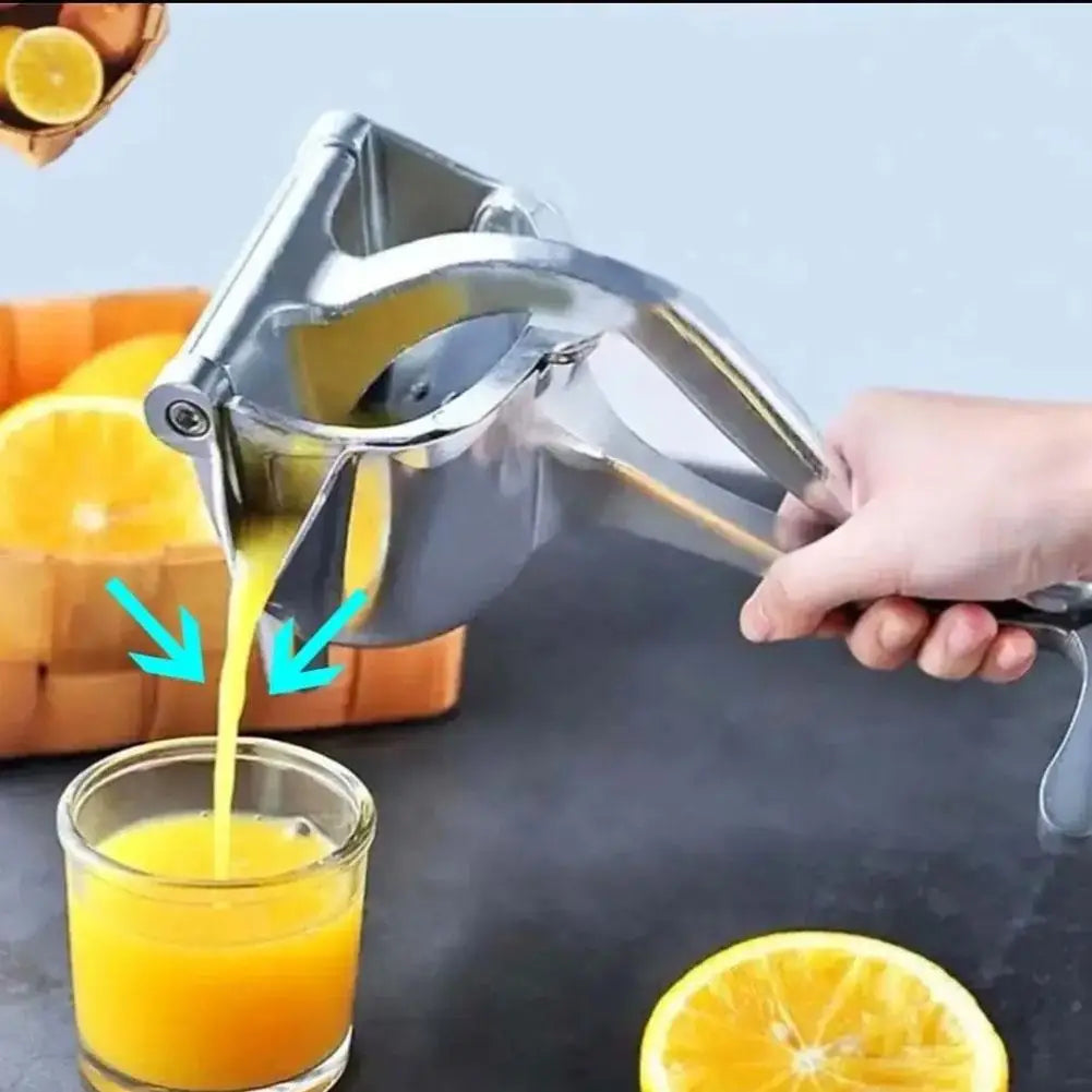 Manual Juicer, Fruit Juice Squeezer, Detachable Heavy Duty Easy Manual Citrus Squeezer Press Juicer Extractor Tool, Aluminum
