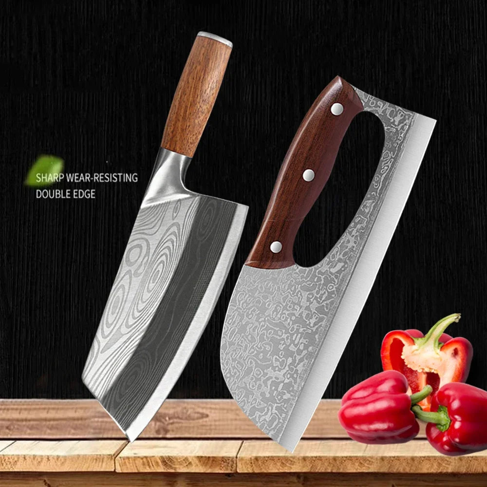7.8inch Kitchen Knife Multifunctional Effort Saving Knives Household Chopping Knife Meat Cleaver Butcher Knife Kitchen Supplies