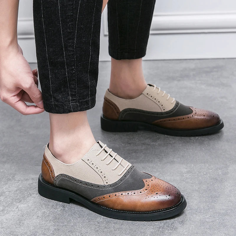 Classic Brand Men's Genuine Leather Shoes Men's Business Shoes High-end Banquet Men's Dress Shoes Versatile Men's Casual Shoes