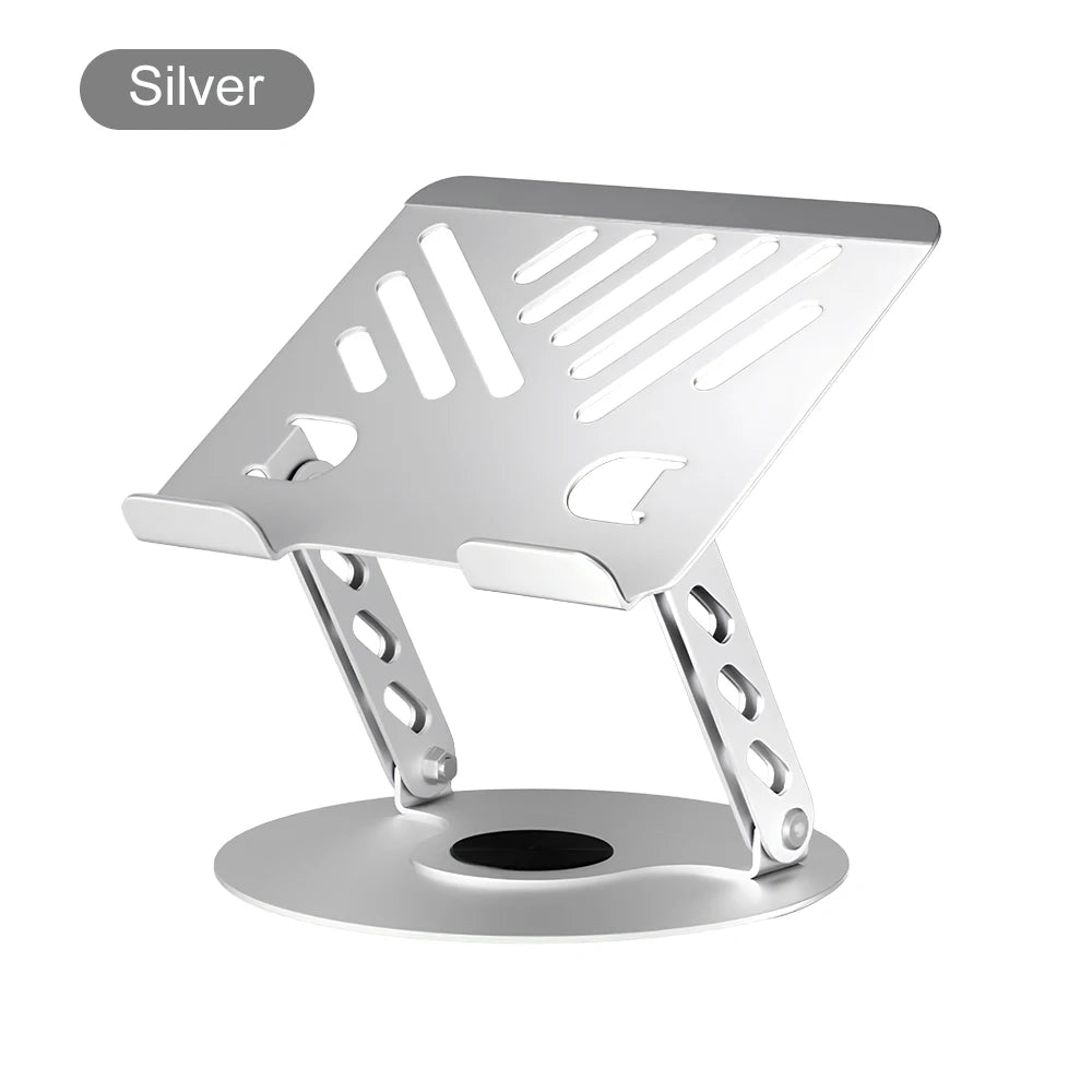 Laptop Stand 360° Rotatable Notebook Holder Liftable Desk Riser Stand Portable Metal Stand Compatible With 9.7-17.3 Inch Laptops