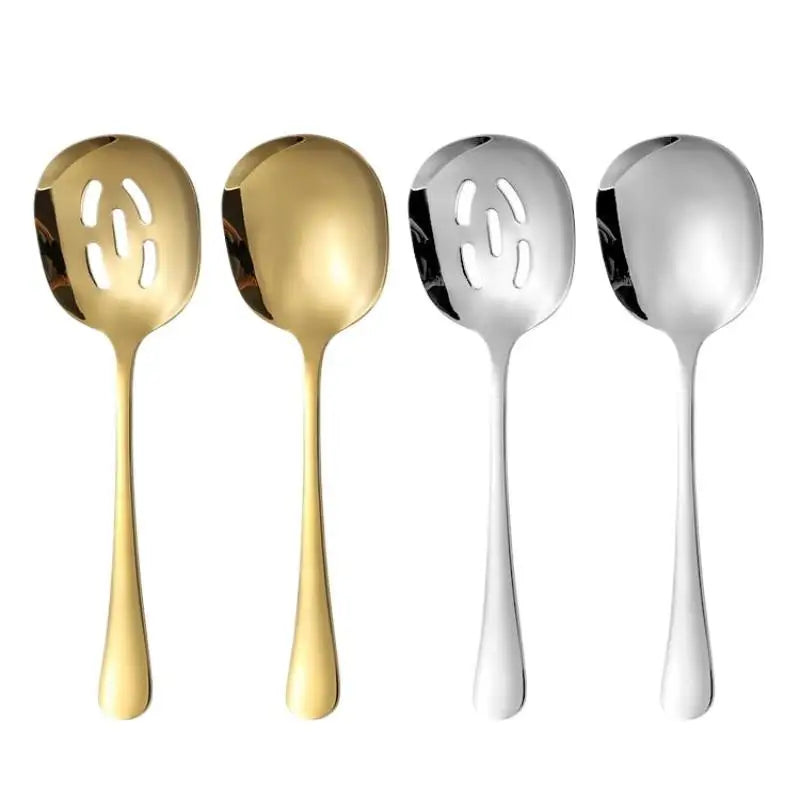 Stainless Steel Serving Spoon Public Flatware Serving Spoons And Slotted Spoons Serving Spoon Kitchen Flatware