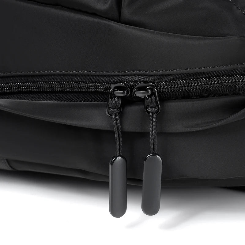 Men's casual business backpack, large capacity computer bag, waterproof fabric, suitable for daily commuting, school, travel