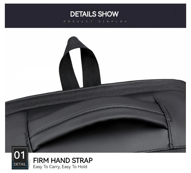 Business Commuter Men's Backpack, Multifunctional Laptop Bag, Solid Color, Simple Men's Backpack