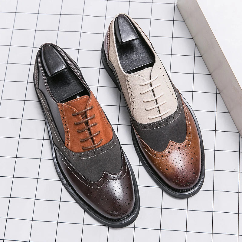 Classic Brand Men's Genuine Leather Shoes Men's Business Shoes High-end Banquet Men's Dress Shoes Versatile Men's Casual Shoes