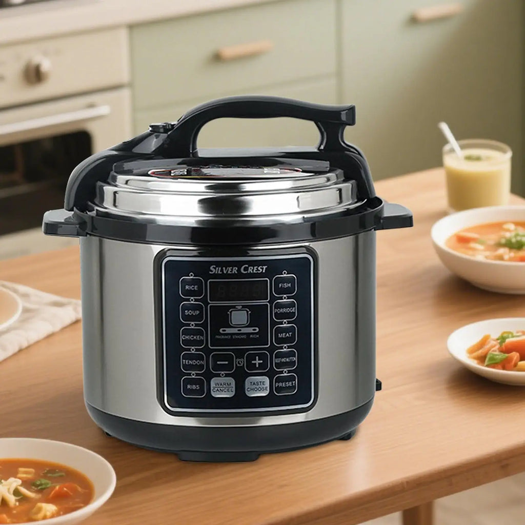 Stainless Steel Pressure Cooker Multifunction Fast Heating Cookware Household Rice Cooking Pot for Home Professional Camping