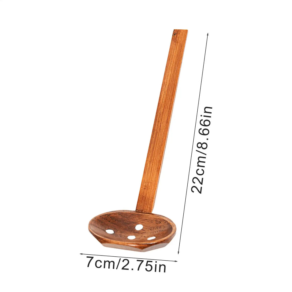 Wooden Ramen Spoons Japanese Long Handle Soup Serving Spoon Wooden Table Spoon Japanese Tasting Spoons for Home Cafe Hotel