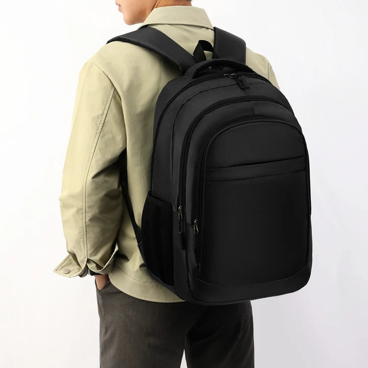 Large-capacity backpack - laptop bag, featuring a 15.6-inch tablet pocket and zippered pockets - utilizing anti-fading technolog