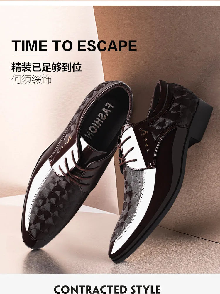 Designer Leather Shoes for Men Business Dress Shoes Versatile Wedding Shoes Men Shoe Classic Loafers Men Zapatos Para Hombres