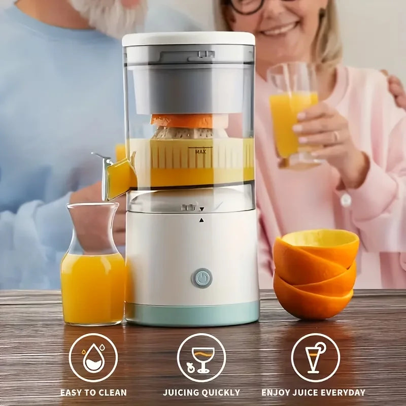 Electric Juicer, Separates Pulp from Juice, Portable Household Orange Juicer, Freshly Squeezed and Ready to Drink, Very Practical
