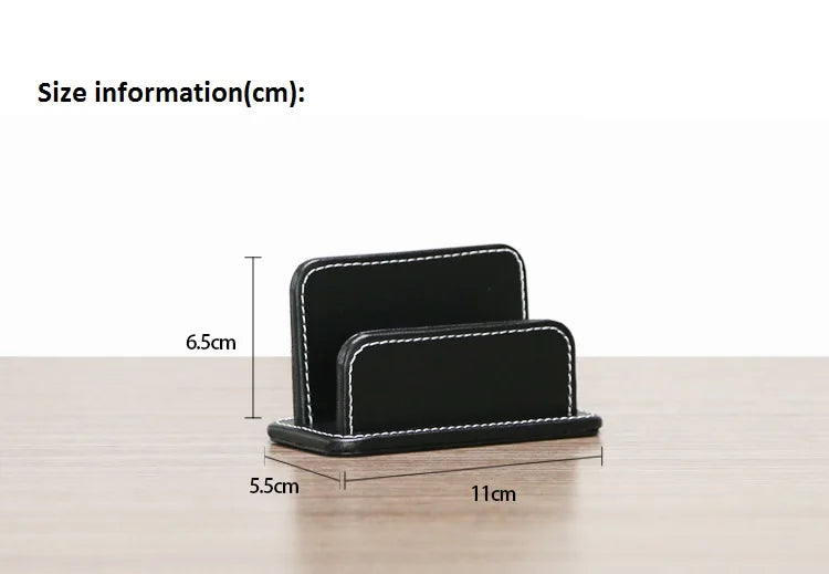 High-End Business Leather Office Supplies Set, Pen Holder, Desktop File Cabinet, Desktop Storage Box
