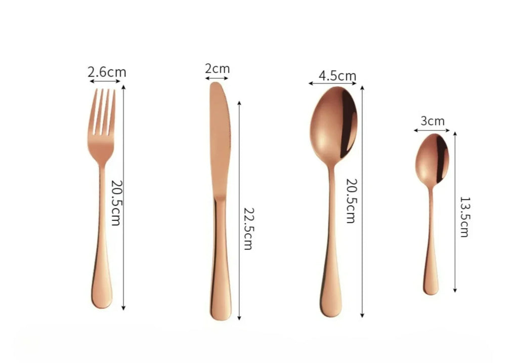 24 Piece Silverware Flatware Cutlery Set,tainless Steel Utensils Service for 6,Includes Forks Spoons Knives , Dishwasher Safe
