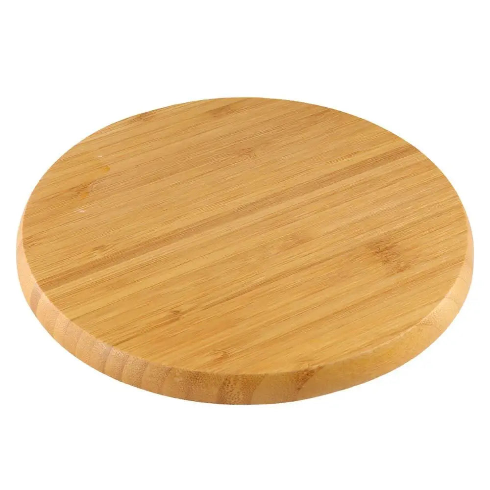 Party Dishes 5 Compartments Round Snack Plate Bamboo 20/25/30cm Divided Serving Trays Appetizer Tray Fruit Platter Hotel