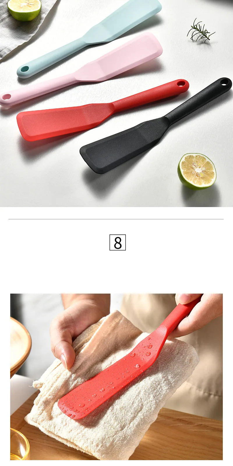 Silicone Frying Spatula Cooking Spatula Steak Spatula Kitchen Non Stick Surface Kitchen Pancakes Fried Eggs