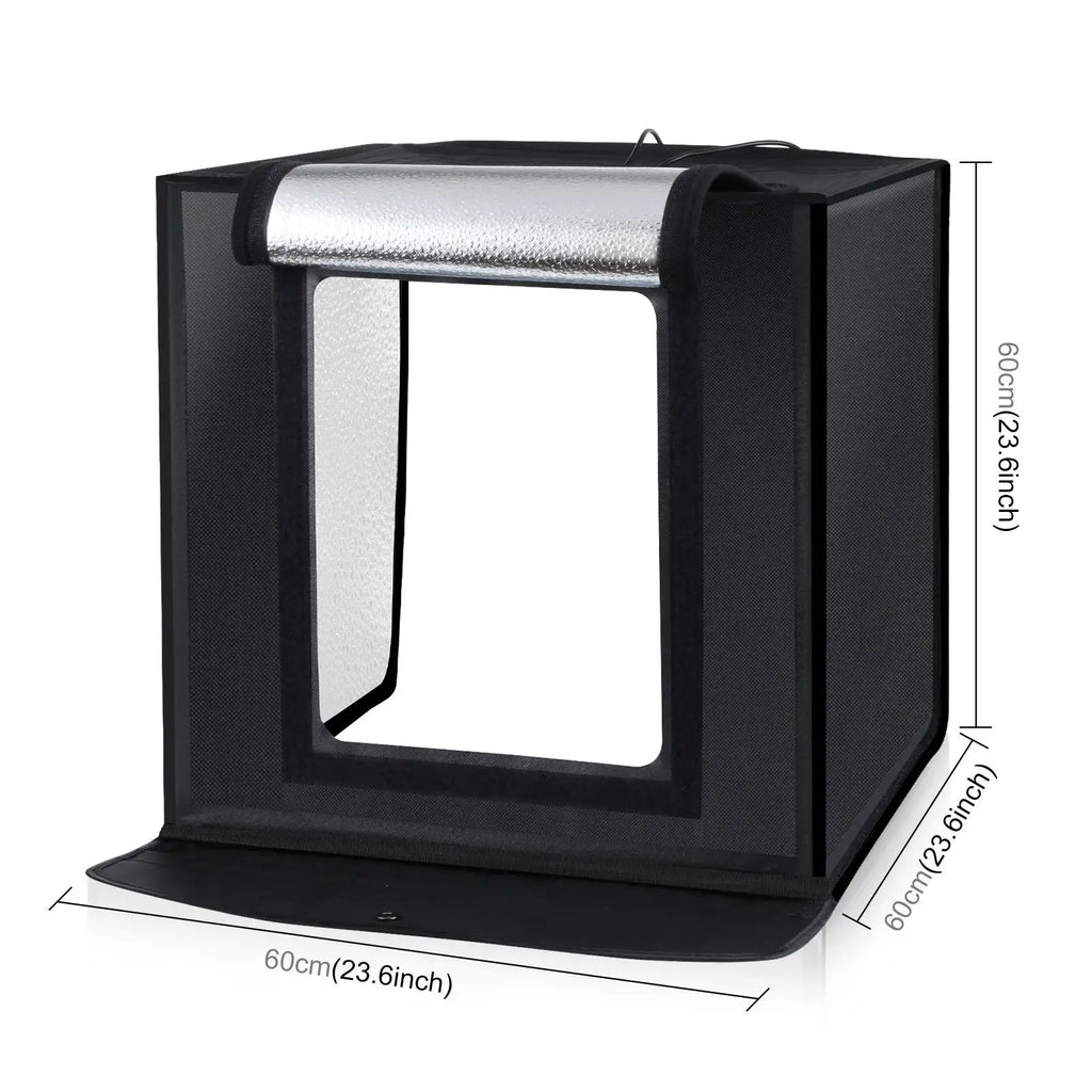 PULUZ 60x60 Photo Studio Light Box Photography Studio Shooting Light Tent Box 6 Colors Backgrounds Tabletop LED Light Studio Box
