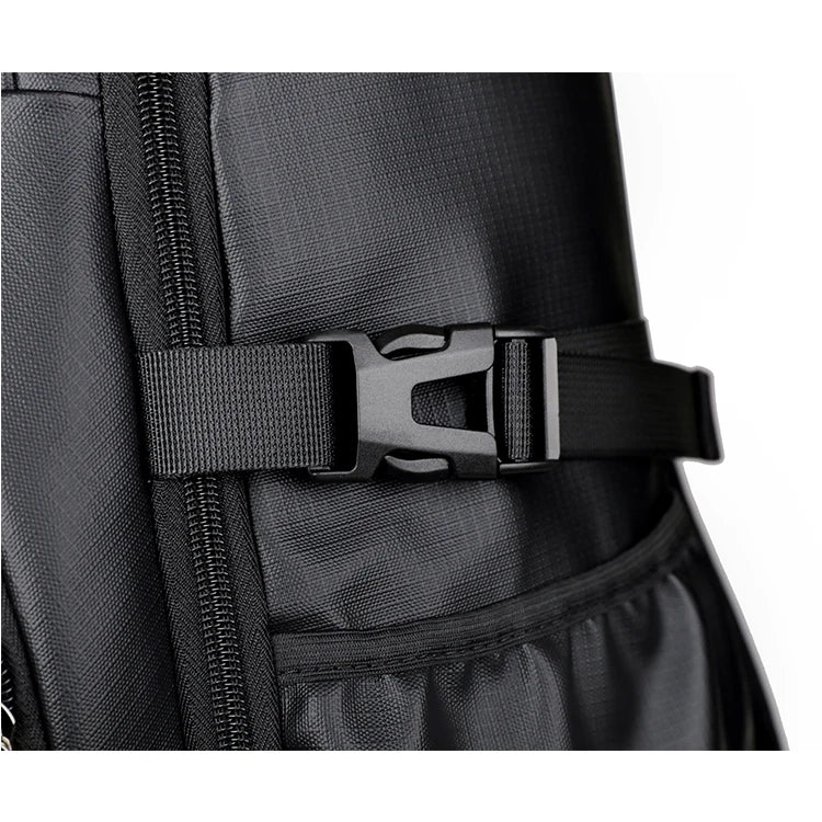 Business backpack, laptop backpack, travel bag, black, large capacity, suitable for different scenarios