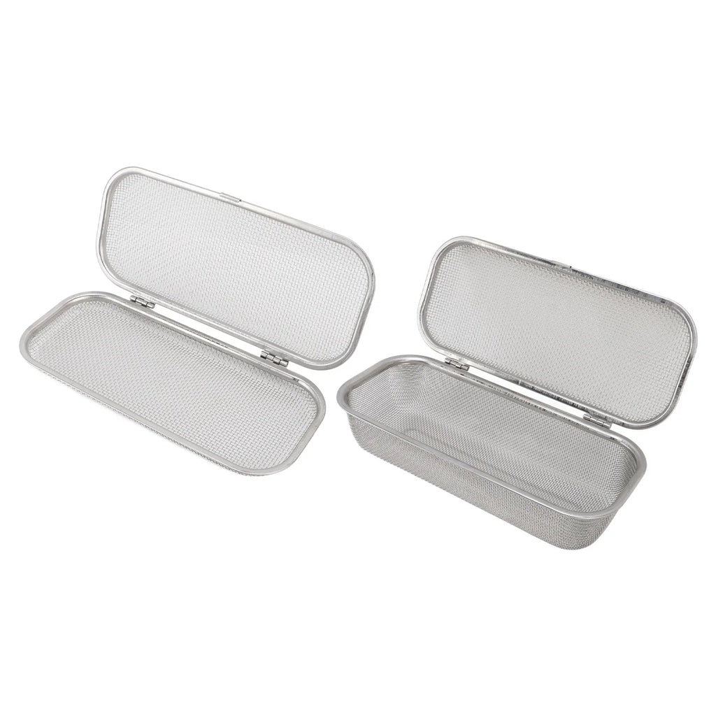Dishwasher Basket 304 Stainless Steel Dishwasher Silverware Holder Mesh Drain Safe Multifunctional Rectangular for Small Items